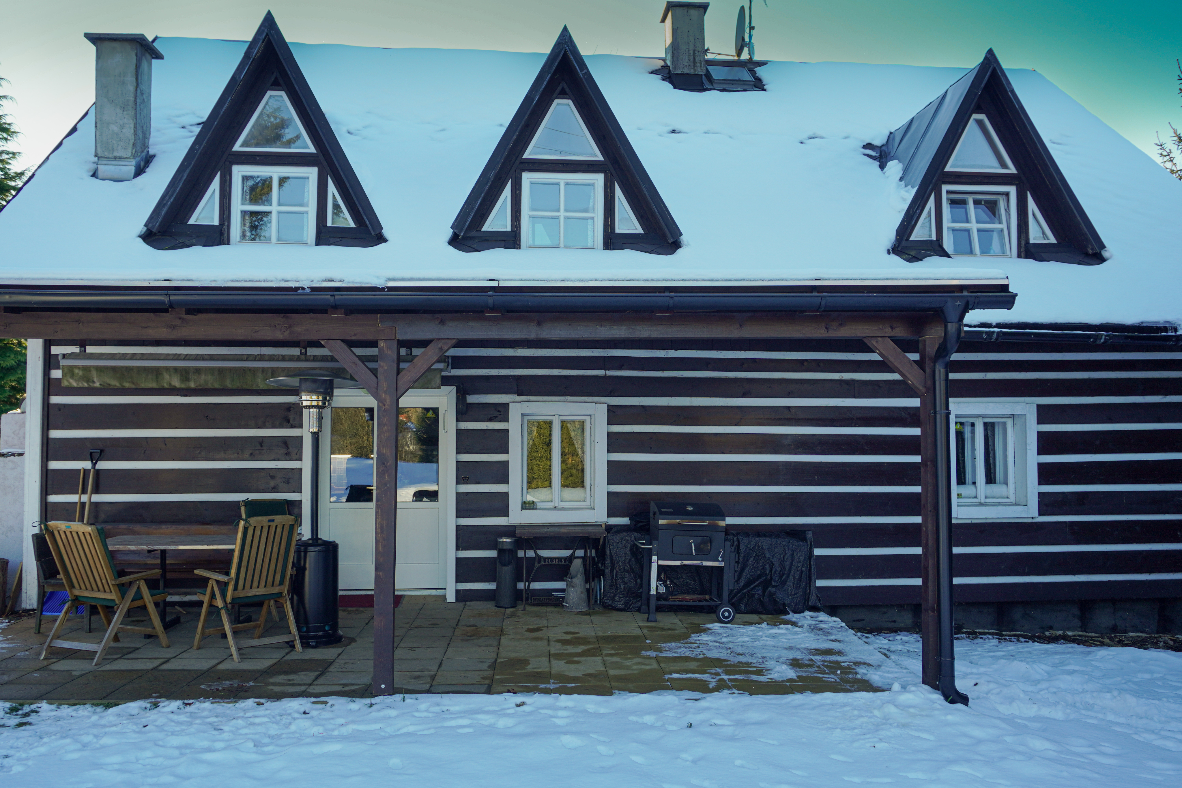 Winter cottage detail